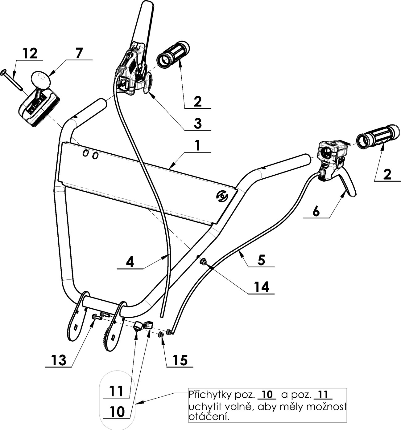 Madlo B-60 úplné RAL9005